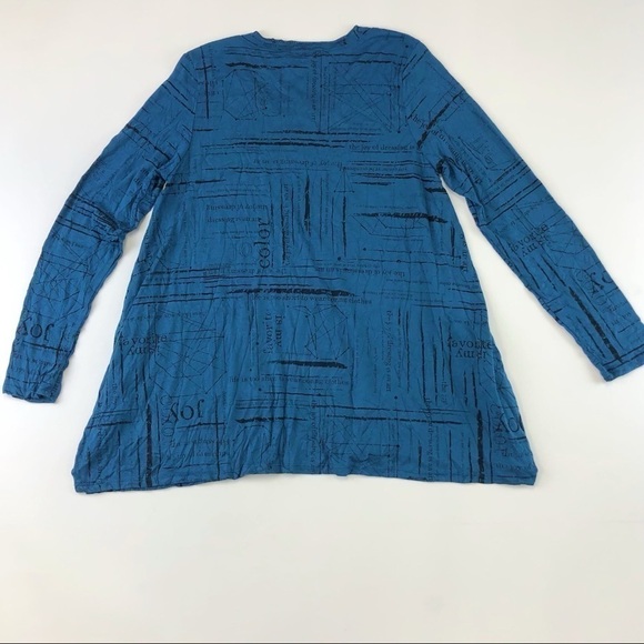 𝅺CHALET & Cici NEW blue tunic top - Picture 4 of 8